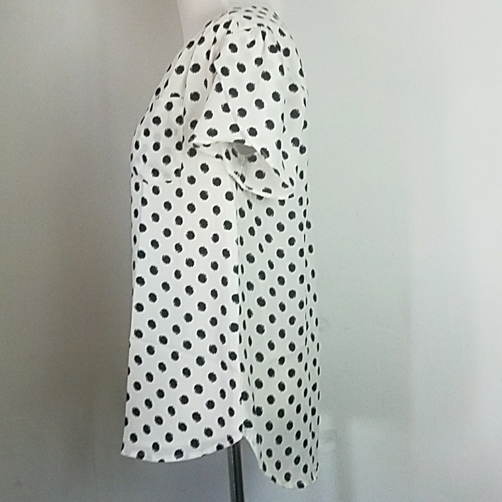 Sold Polka Dot Tulip sleeve blouse XS Pixley - Picture 6 of 7